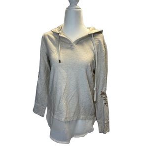 Style & Co hooded long sleeve pullover shirt